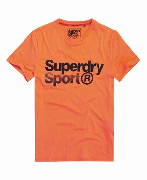 Superdry Core Sport Graphic Férfi Pólók Narancssárga | NEFHG1392